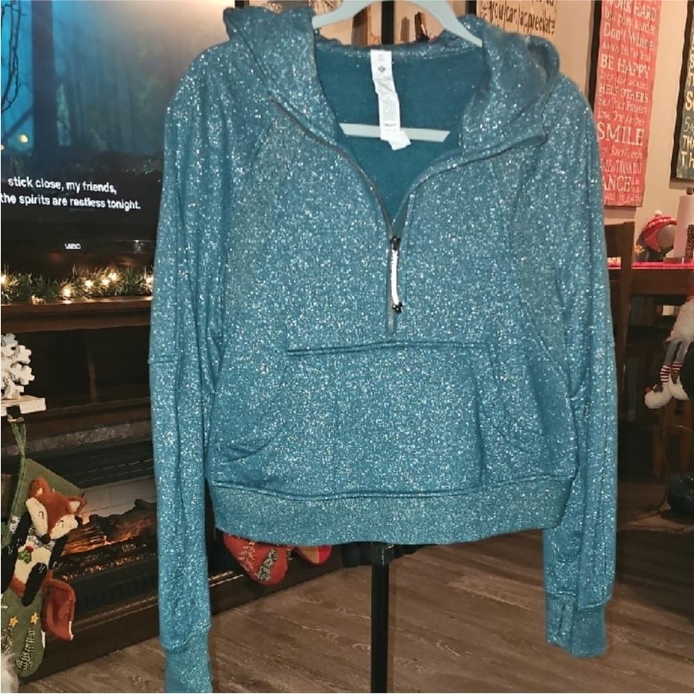 Lululemon Women’s Glitter Half Zip Scuba Sz M/L RARE